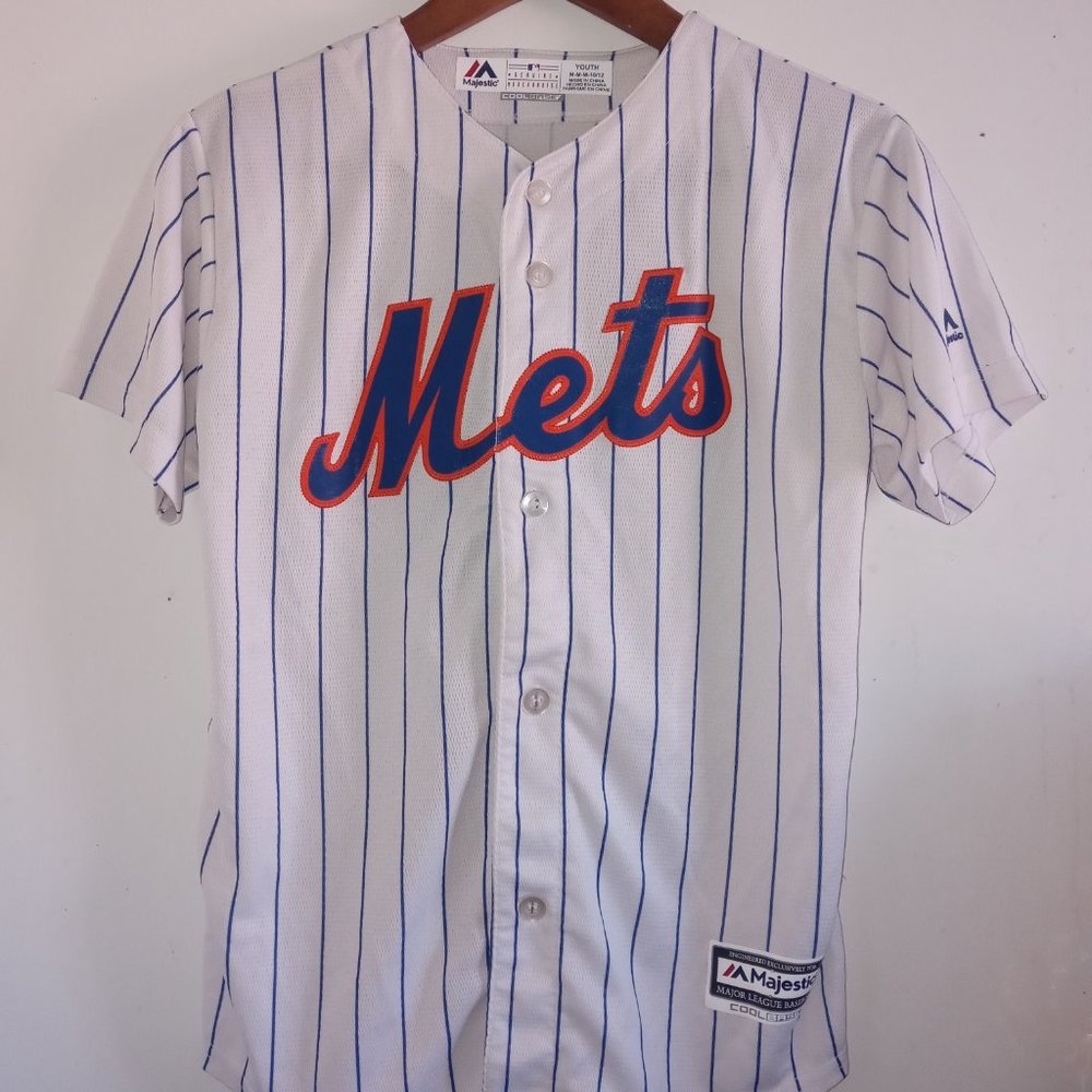 Youth METS Jersey Magestic CONFORTO #30 Size M ( 10-12)
